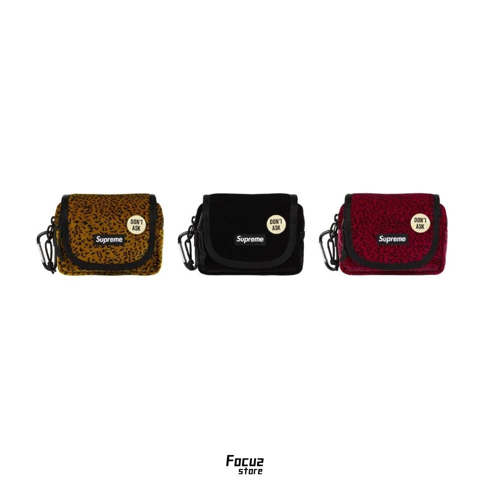 【Focus Store】現貨秒發 Supreme FW25 Week11 Velvet Mini Pouch 天鵝絨豹紋 迷你收納袋 三色