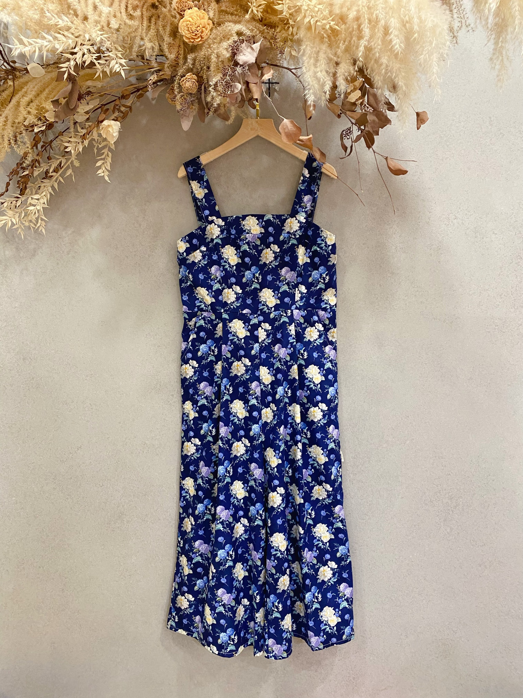 靜謐花語 媽咪平口吊帶長褲(M)