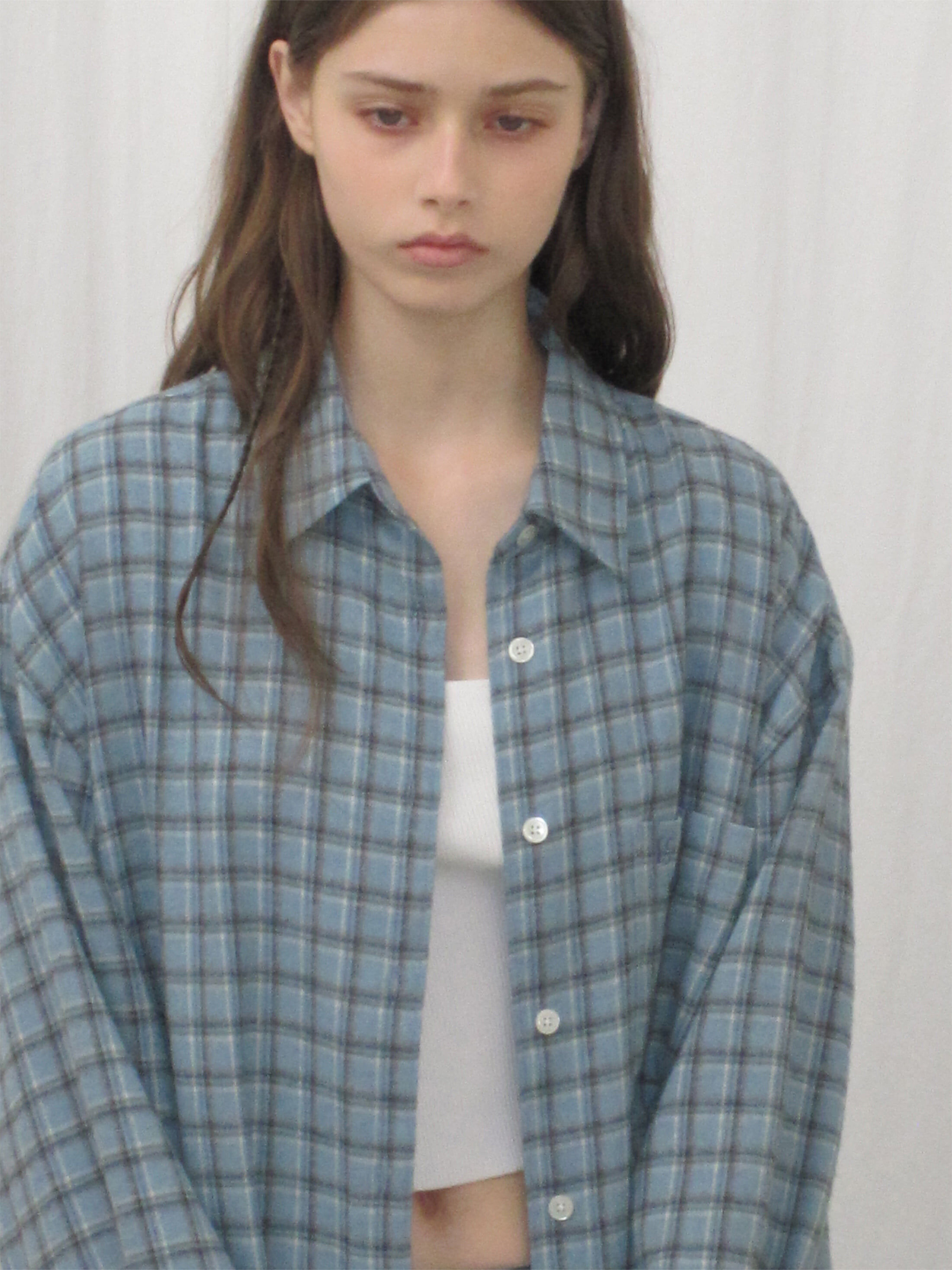 🇰🇷 Low Classic LC VERSIZED FLANNEL SHIRT 法蘭絨格紋襯衫 外搭 外套 IU同款 李知恩 / 預購