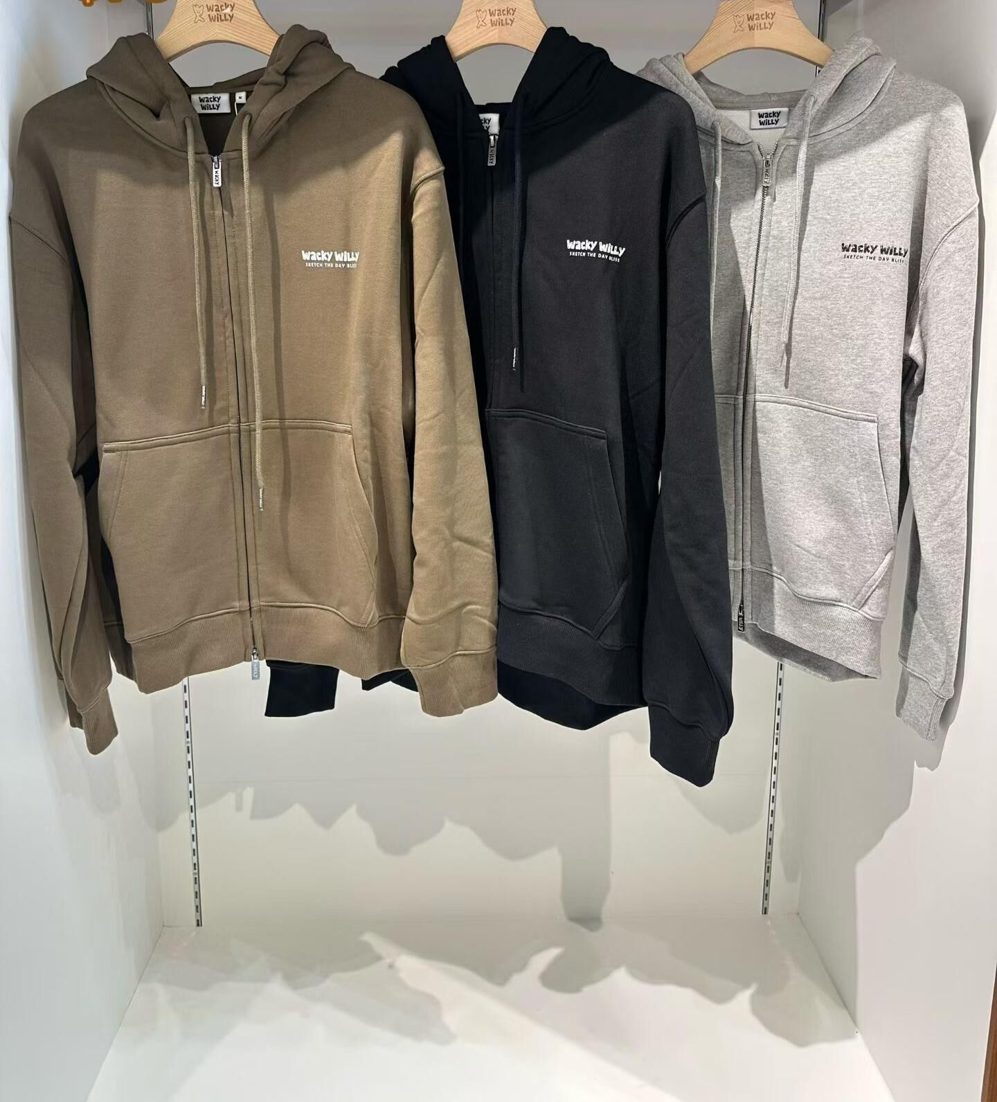 Wacky Willy 寬鬆拉鍊外套衛衣（K11 BR765）