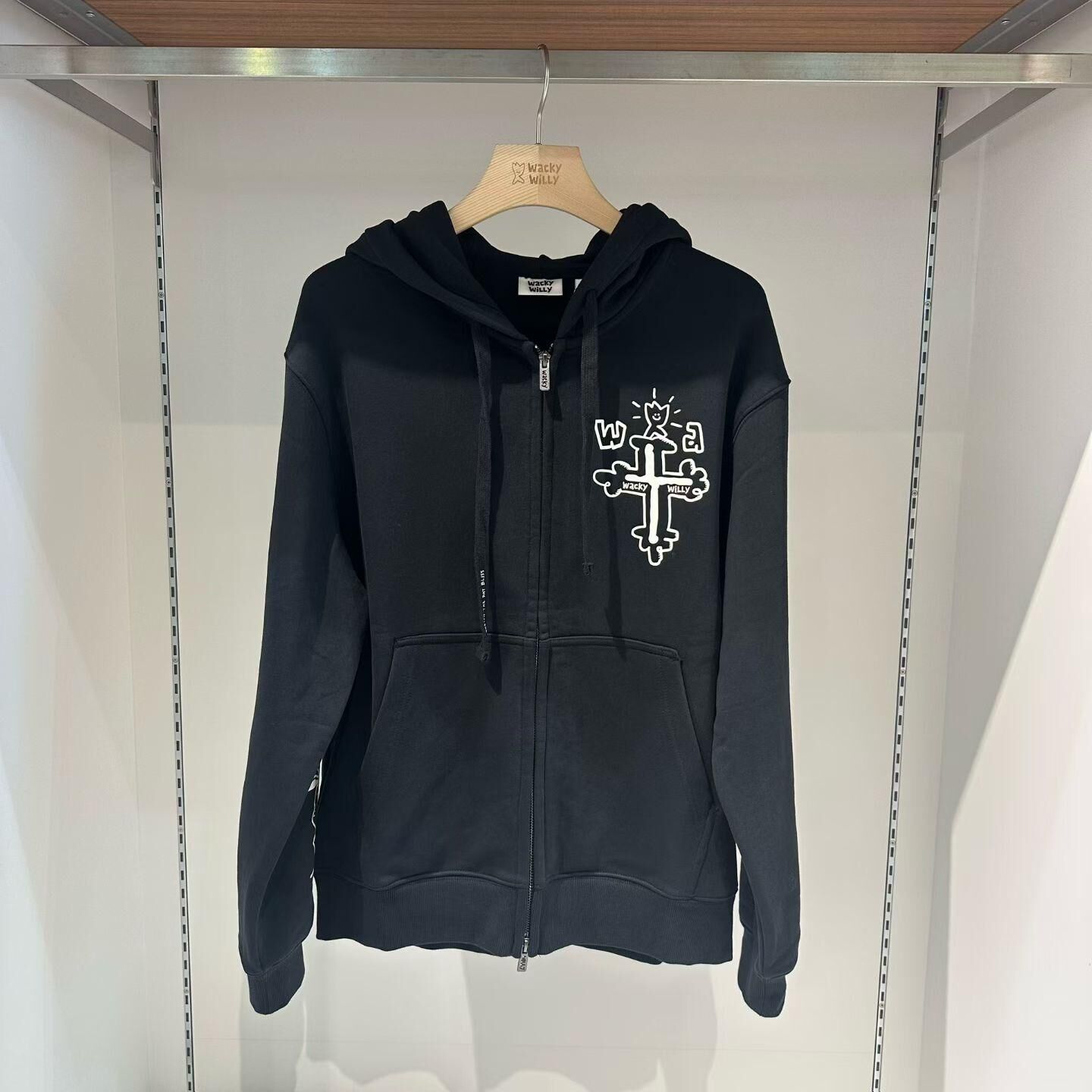 Wacky Willy 十字架雙面印花衛衣（K11 BR766）