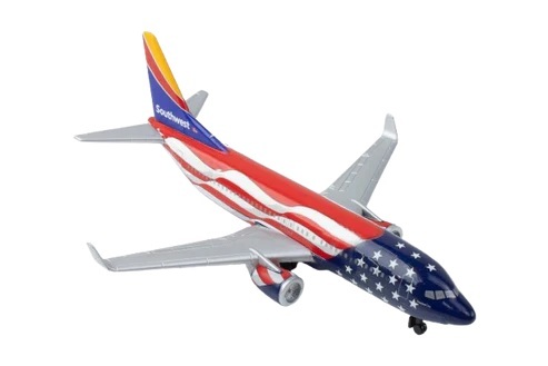 西南航空 自由一號塗裝 單架飛機玩具