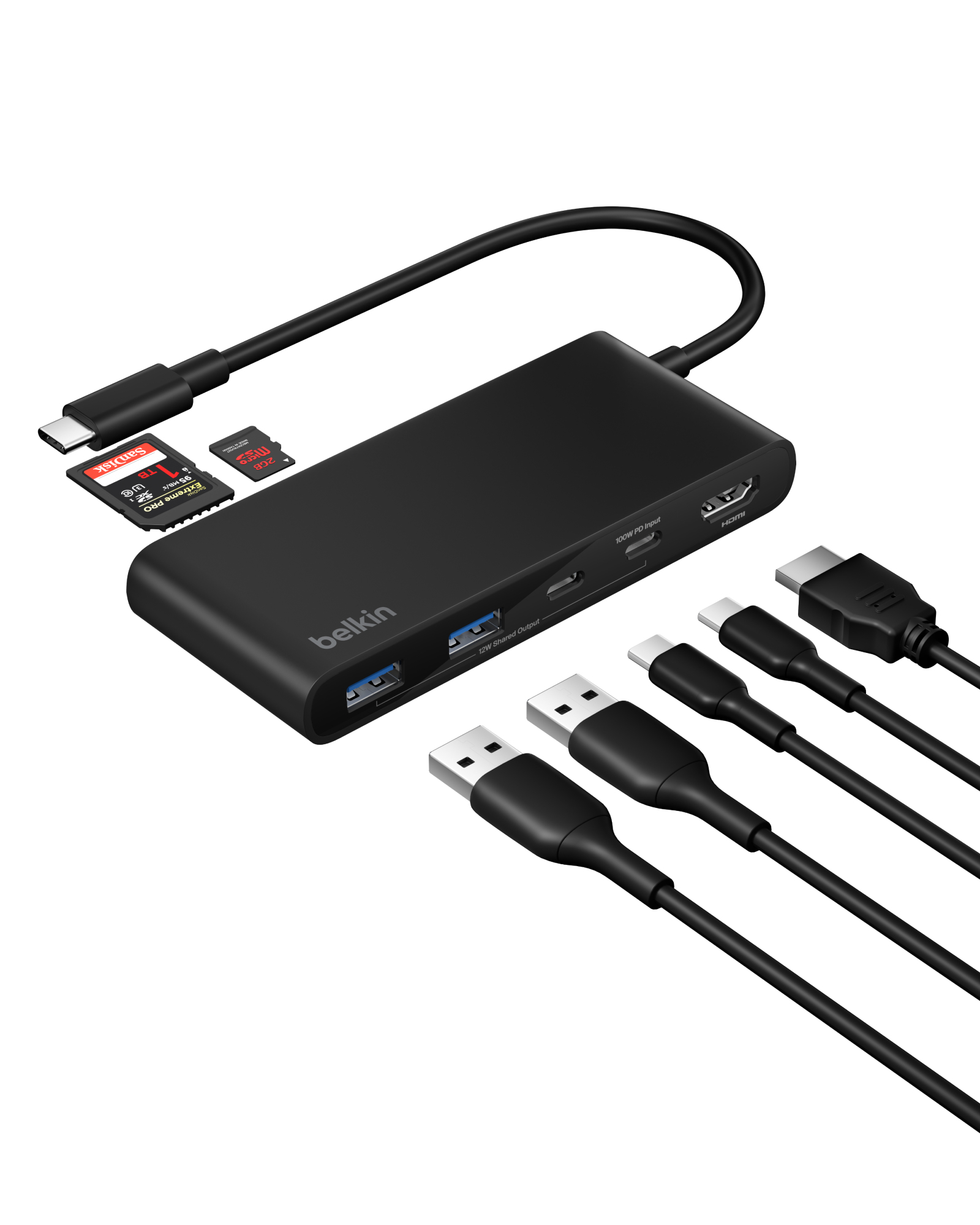 Connect 7-Port USB-C Hub with Dual USB-C Ports [AVC023]