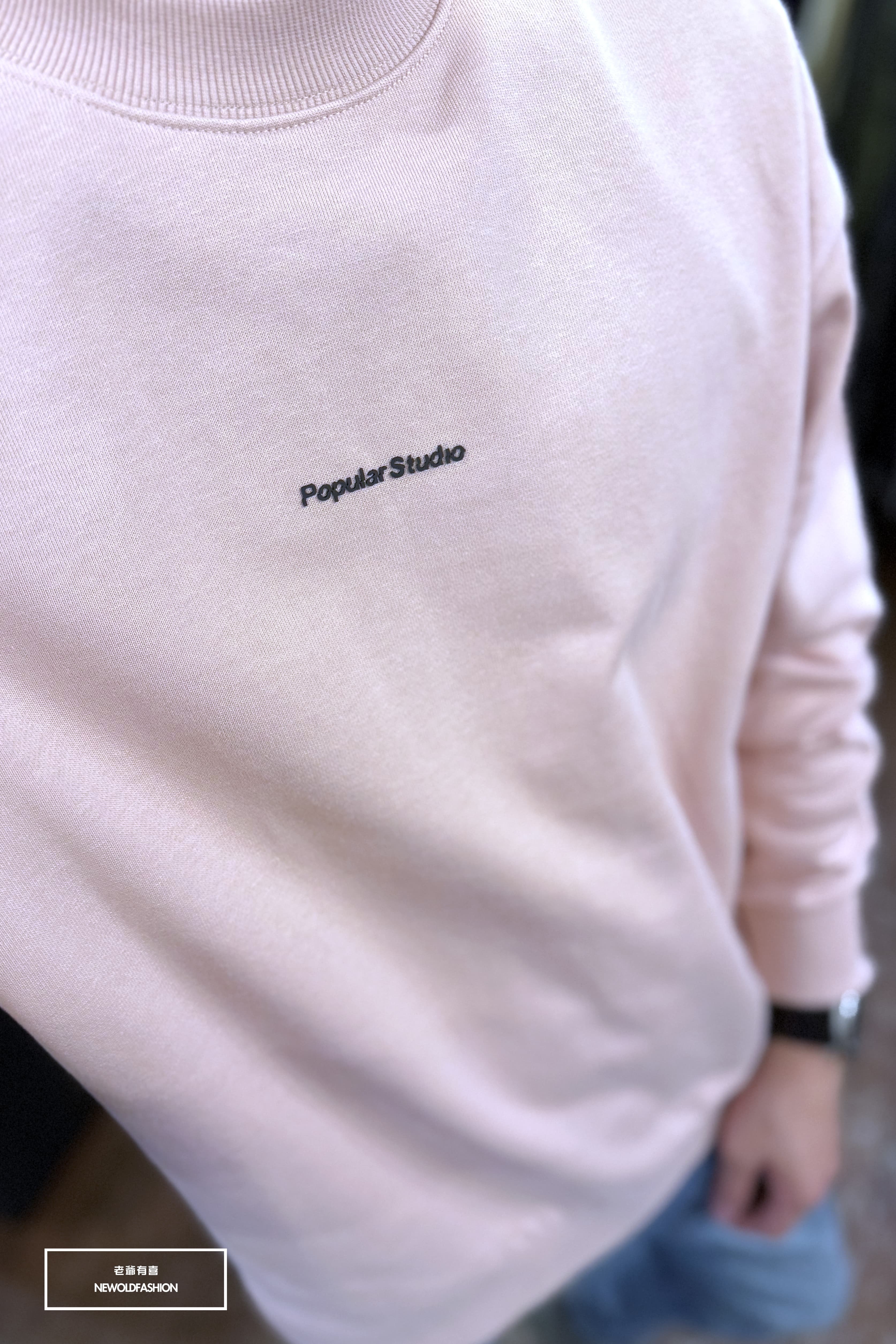 『新品上市』重磅POP膠印大學T(NOF25106111)-粉