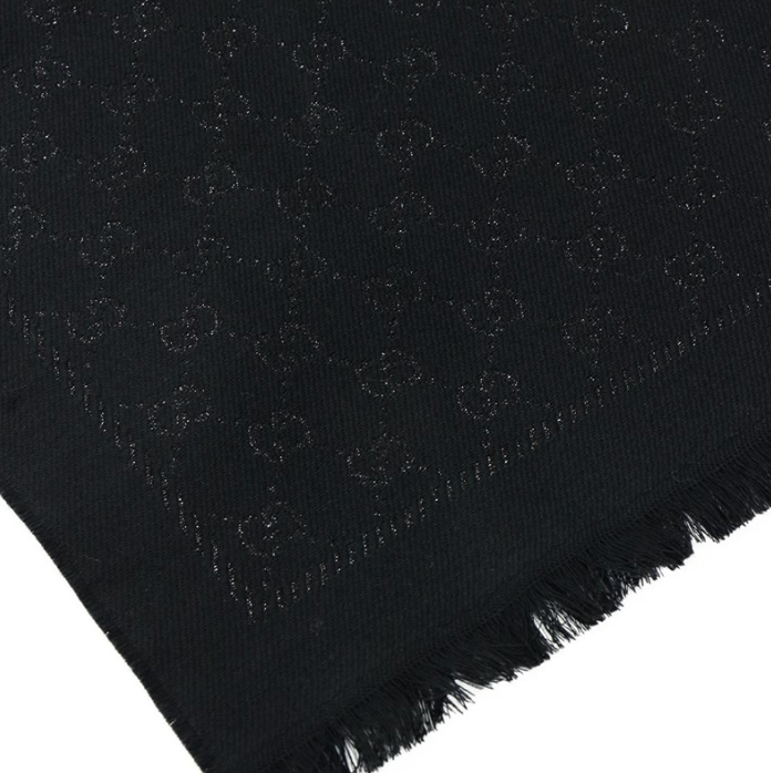 【預購】GUCCI SSL1115615 羊毛圍巾 (黑色) ( 4797633G1871060)