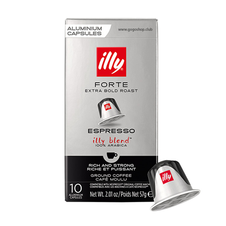 illy FORTE 特濃意式咖啡膠囊 (10粒裝) - 兼容 Nespresso