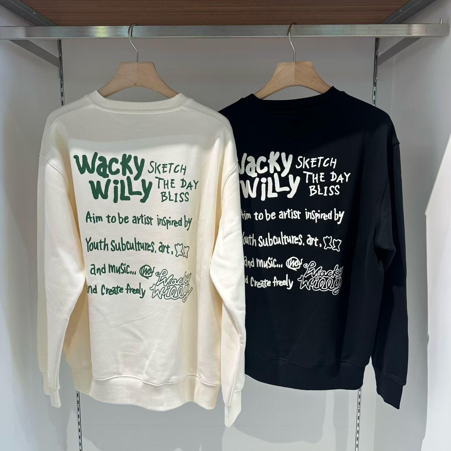 Wacky Willy 小標簡約百搭休閒寬鬆衛衣（K11 BR776）