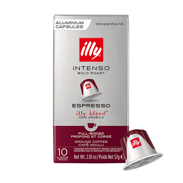 illy INTENSO 特濃意式咖啡膠囊 (10粒裝) - 兼容 Nespresso