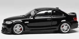 7CM MODEL BMW 1M COUPE BLACK W/ 5 SPOKES WHEELS