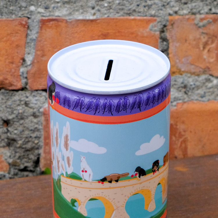 SP｜Aaartistlife旅遊插畫｜易拉罐存錢筒｜塔斯馬尼亞