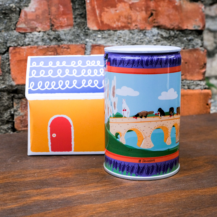 SP｜Aaartistlife旅遊插畫｜易拉罐存錢筒｜塔斯馬尼亞