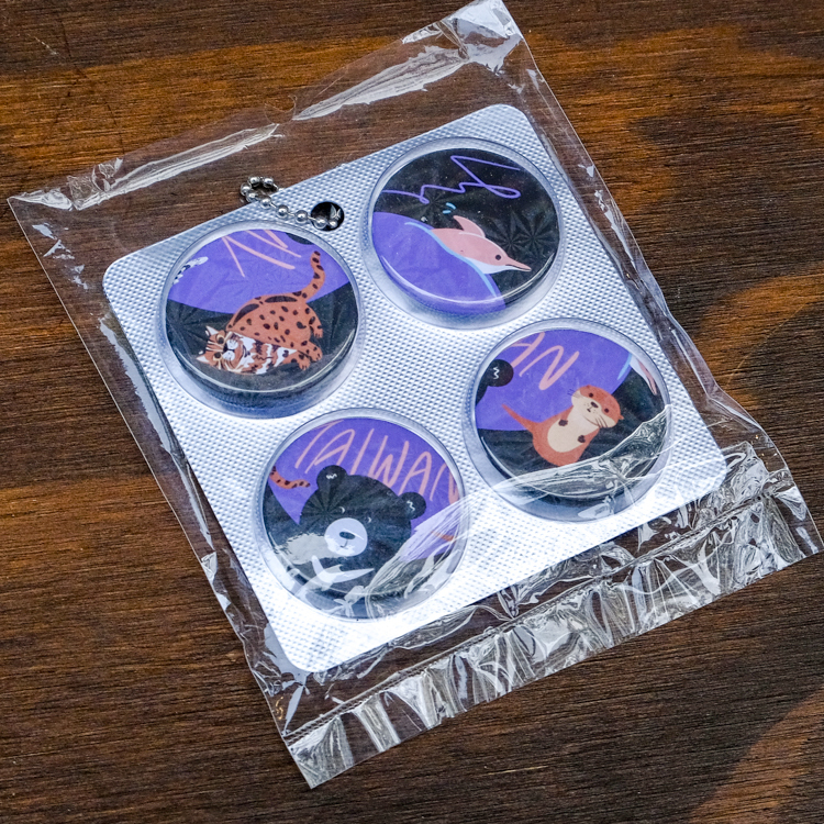 SP｜Aaartistlife旅遊插畫｜臺灣動物｜徽章｜4入