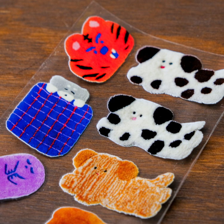 miii｜水晶轉印貼紙｜毛絨毯毯