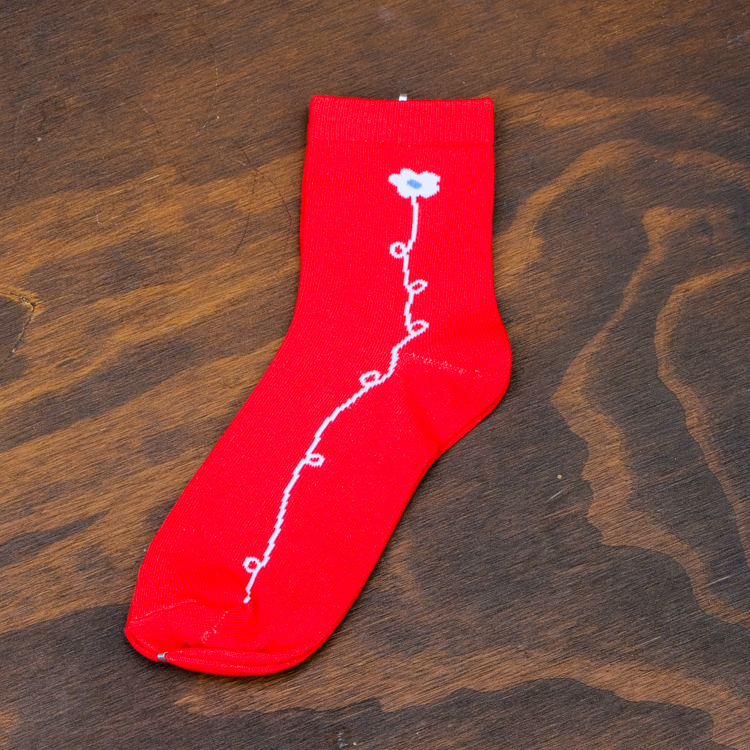miii｜襪子｜白色小花