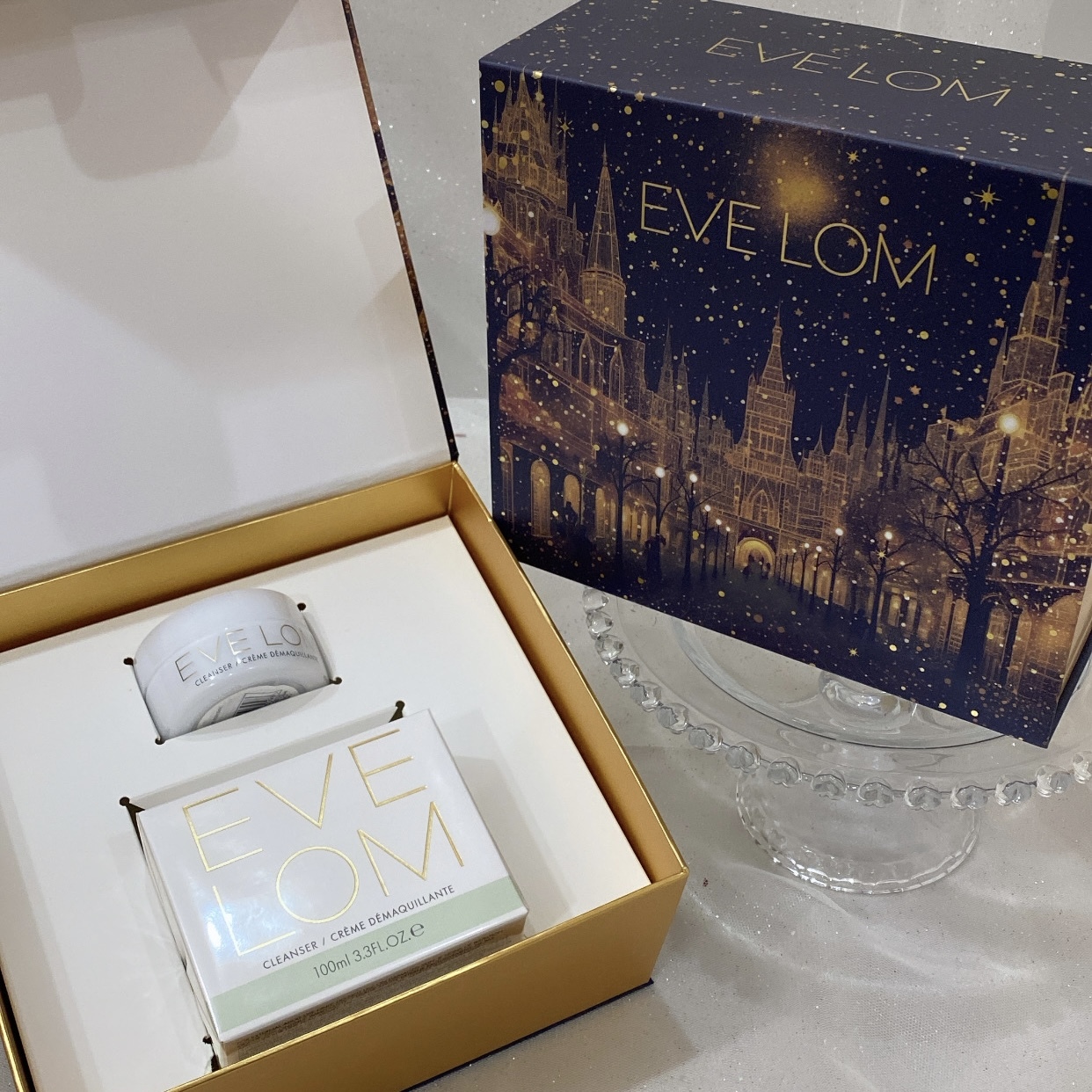 EVE LOM 聖誕兩件套 （潔顏霜100+潔顏霜30ml）