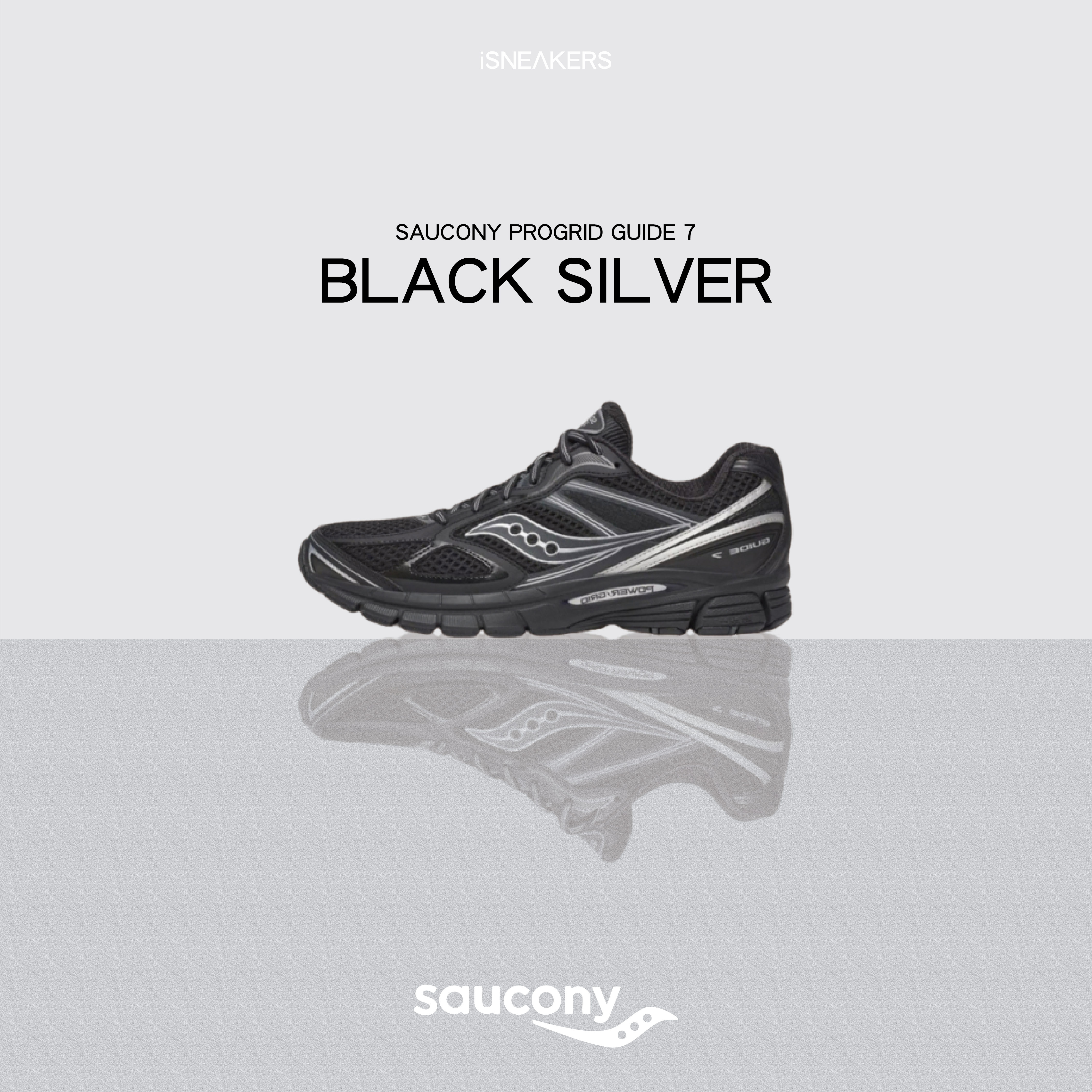 iSNEAKERS｜Saucony ProGrid Guide 7 "Black Silver" 黑銀 S70936-16