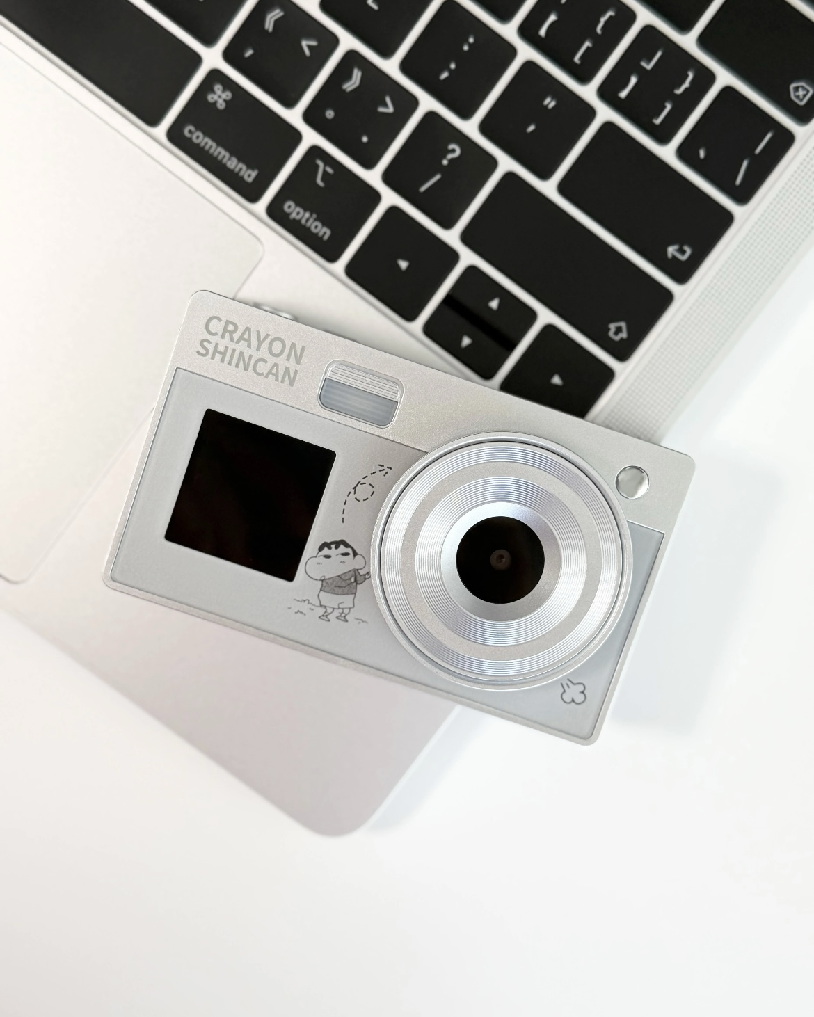 <正版授權>蠟筆小新 前後雙銀幕相機 復古 Y2K 粉色 銀色