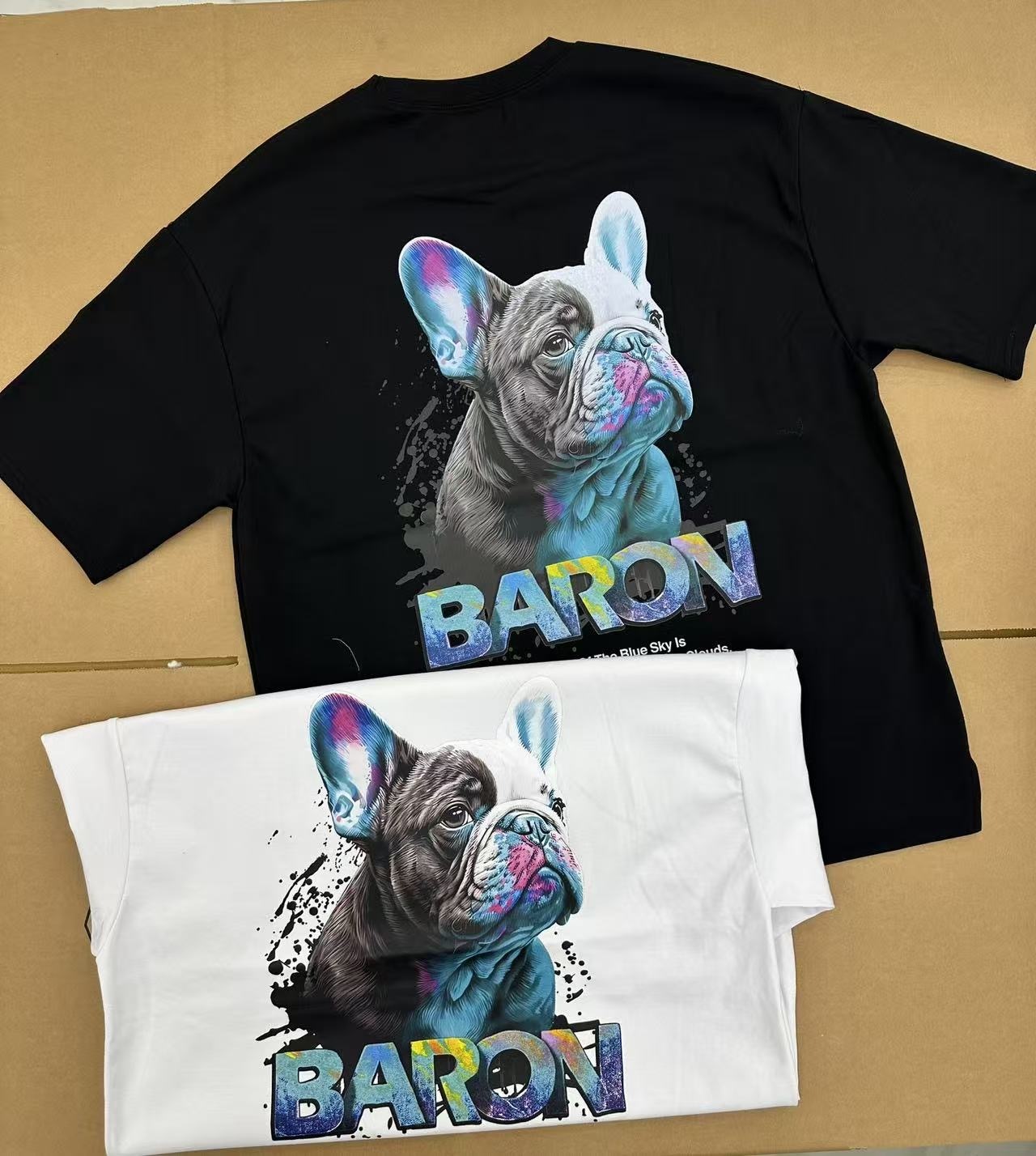 🇰🇷 韓國 BARON法斗狗狗休閒寬鬆T-Shirts（K11 BA778）