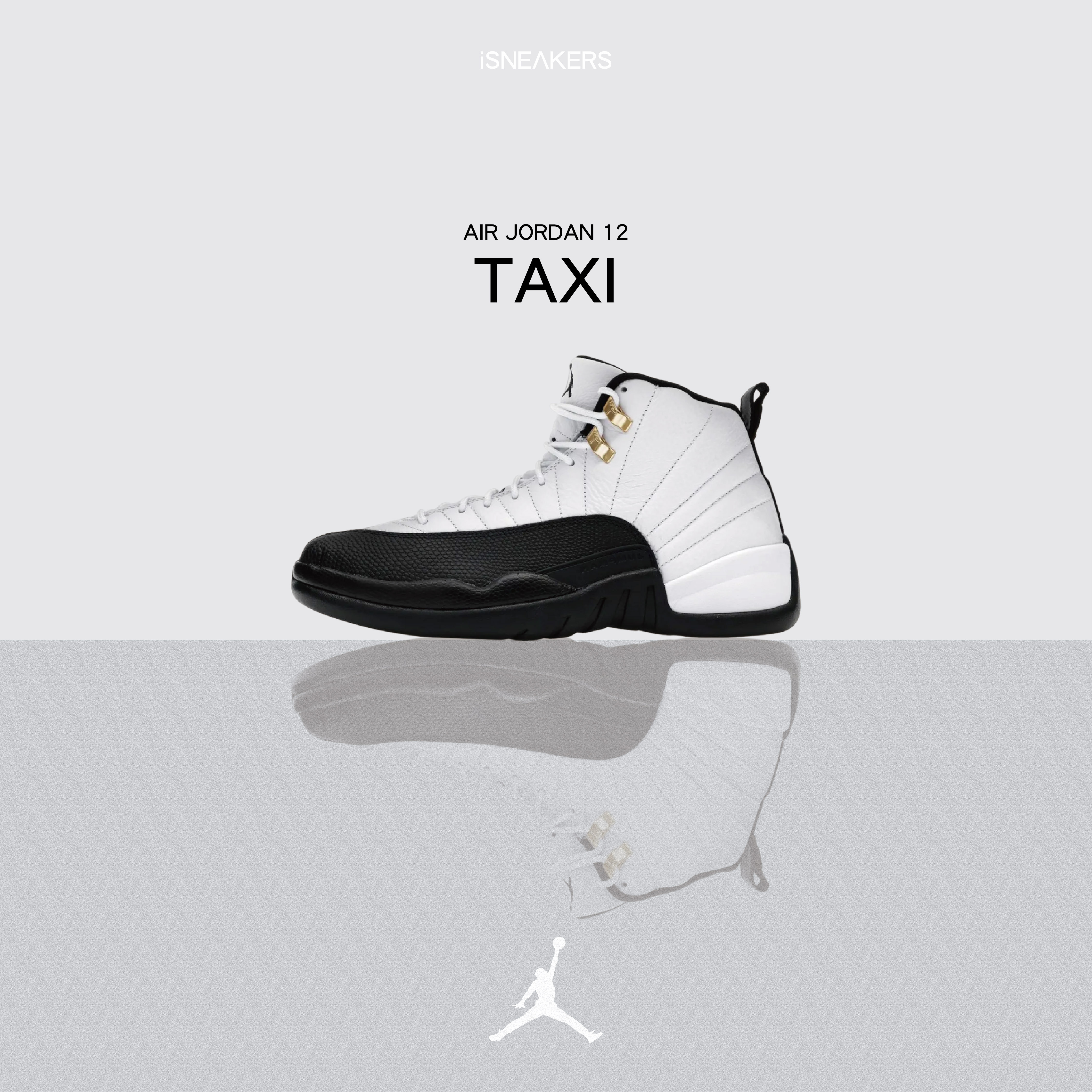 iSNEAKERS｜Air Jordan 12 "Taxi" 黑白 CT8013-117