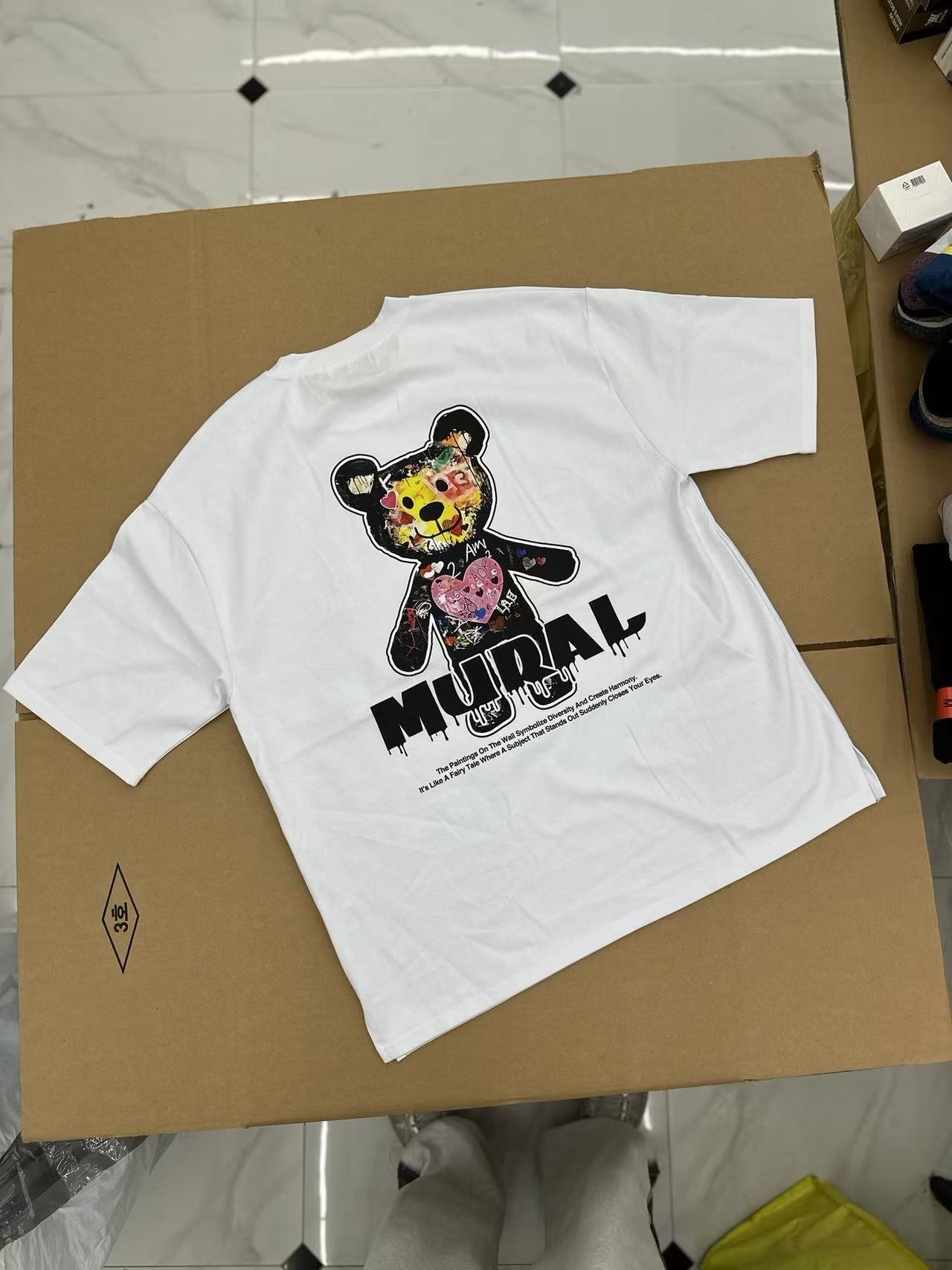 🇰🇷韓國 BARON 愛心小熊印花時尚休閒T-Shirts（K11 BA781）
