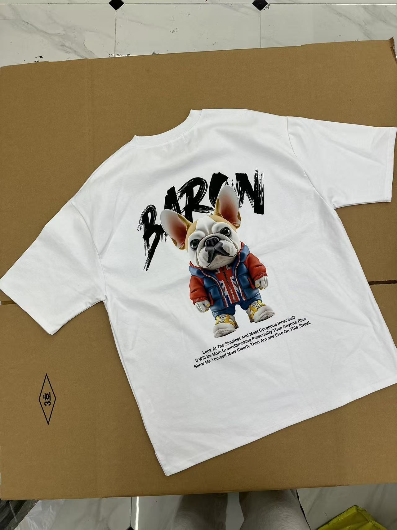 🇰🇷韓國  BARON可愛小狗法斗印花T-Shirts（K11 BA782）