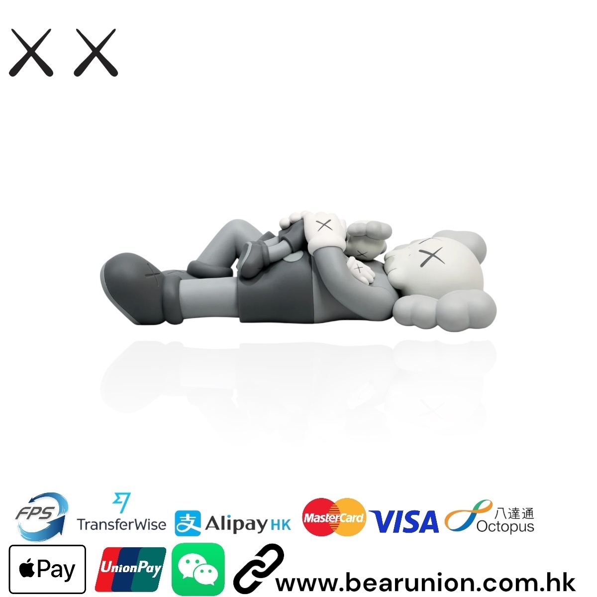 🎏預訂🎏KAWS HOLIDAY SINGAPORE Figure Grey