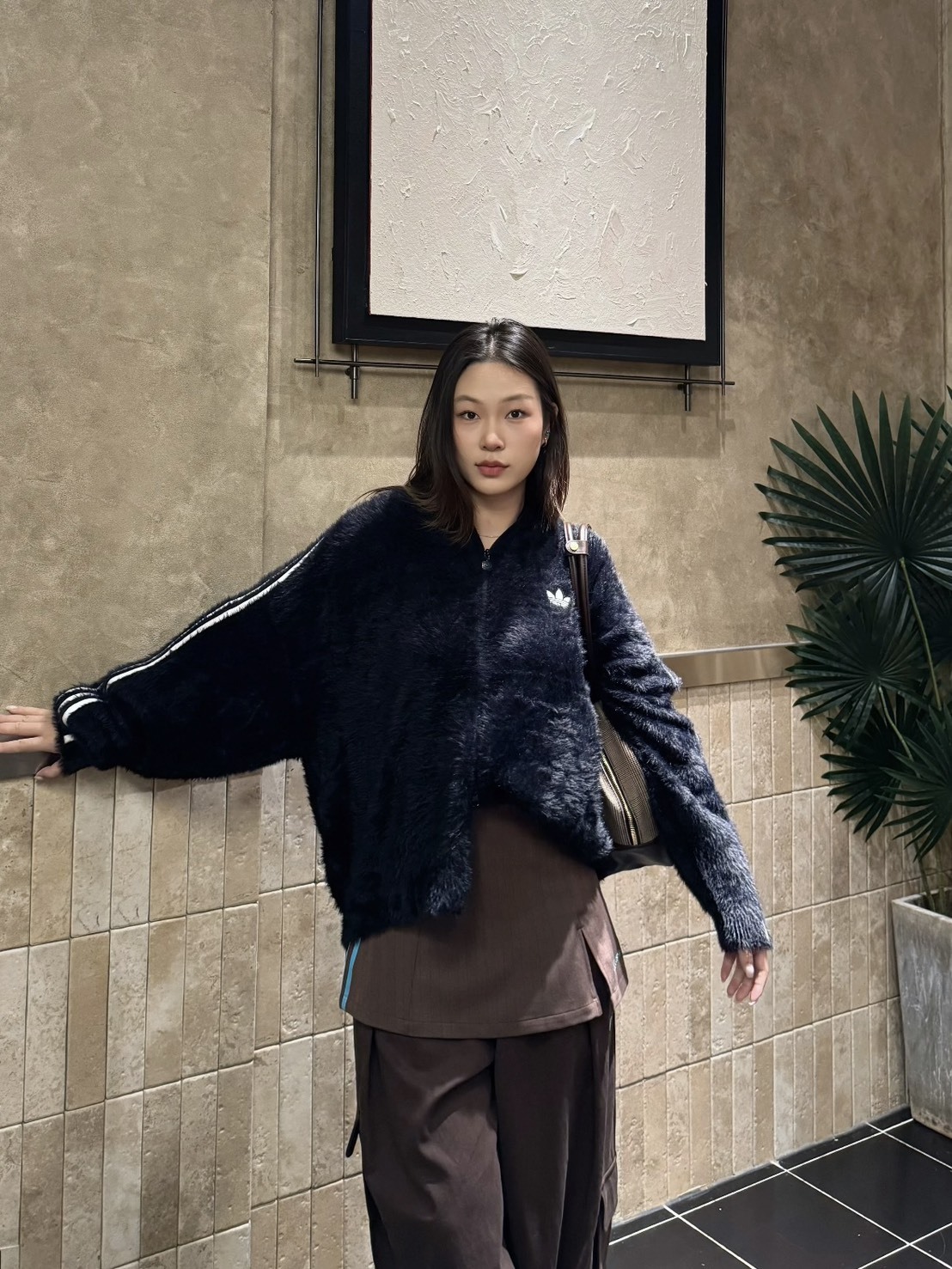 ADIDAS ORIGINALS 馬海毛長袖外套 兩色