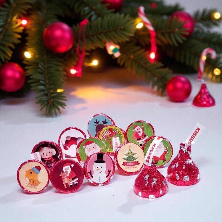 單顆美國HERSHEY’S Kiss賀喜聖誕節巧克力