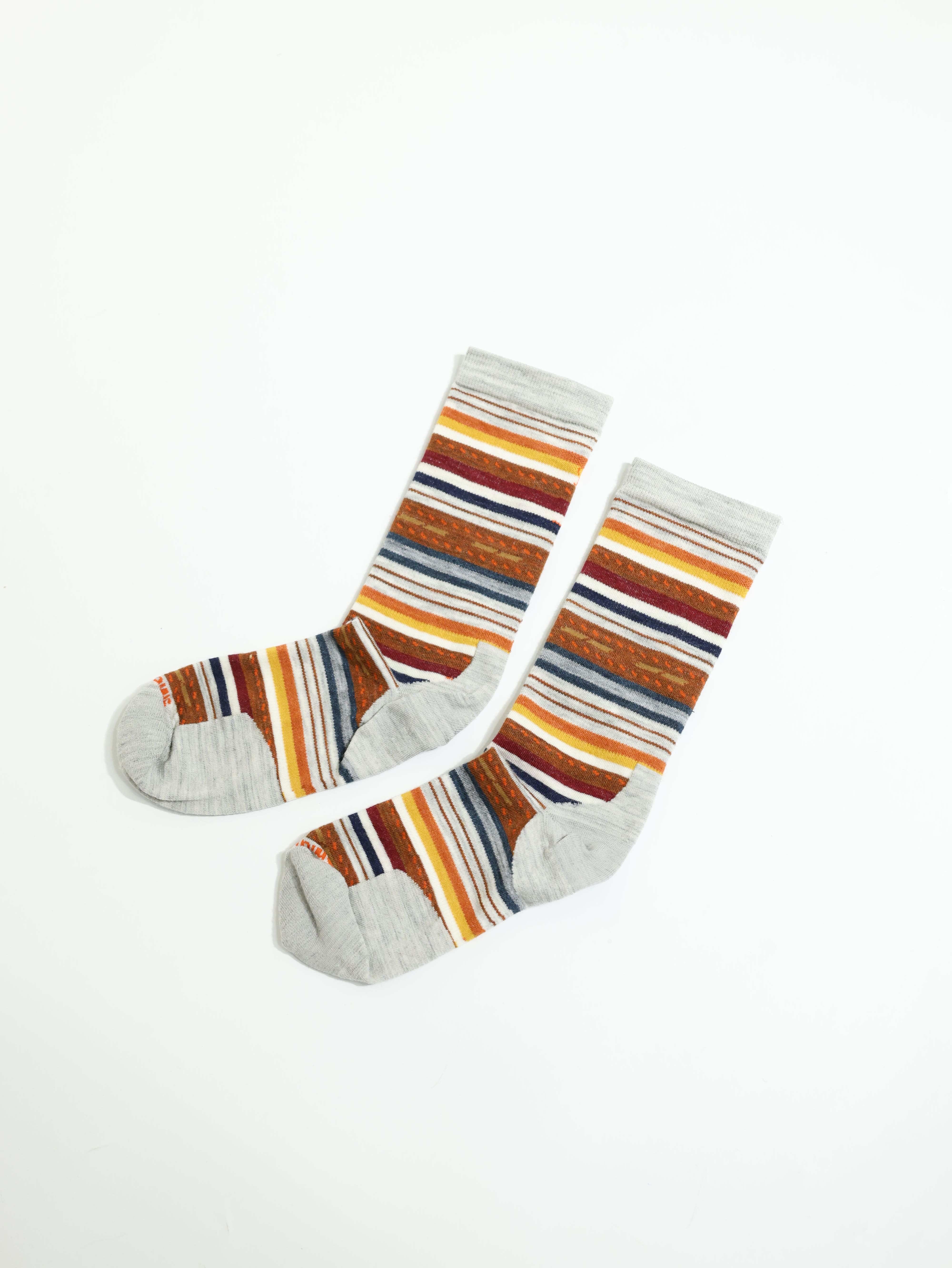 【 M 號】Smartwool 羊毛襪 日著中長襪 瑪格麗特條紋 塵灰色 SW002091069