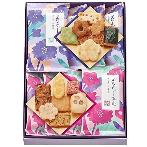 【直播】AN111816 日本中央軒煎餅｜花色紫苑米菓綜合禮盒