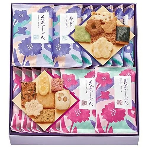 【直播】AN111816 日本中央軒煎餅｜花色紫苑米菓綜合禮盒