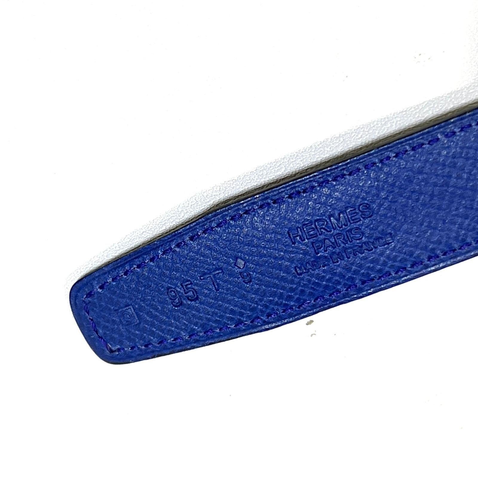 本月特價!!! 全新愛馬士皮帶,女士95碼, 22mm, 無扣, 黑色SWIFT, 藍色TOGO, HERMES BELT #BRAND NEW #香榭站正品