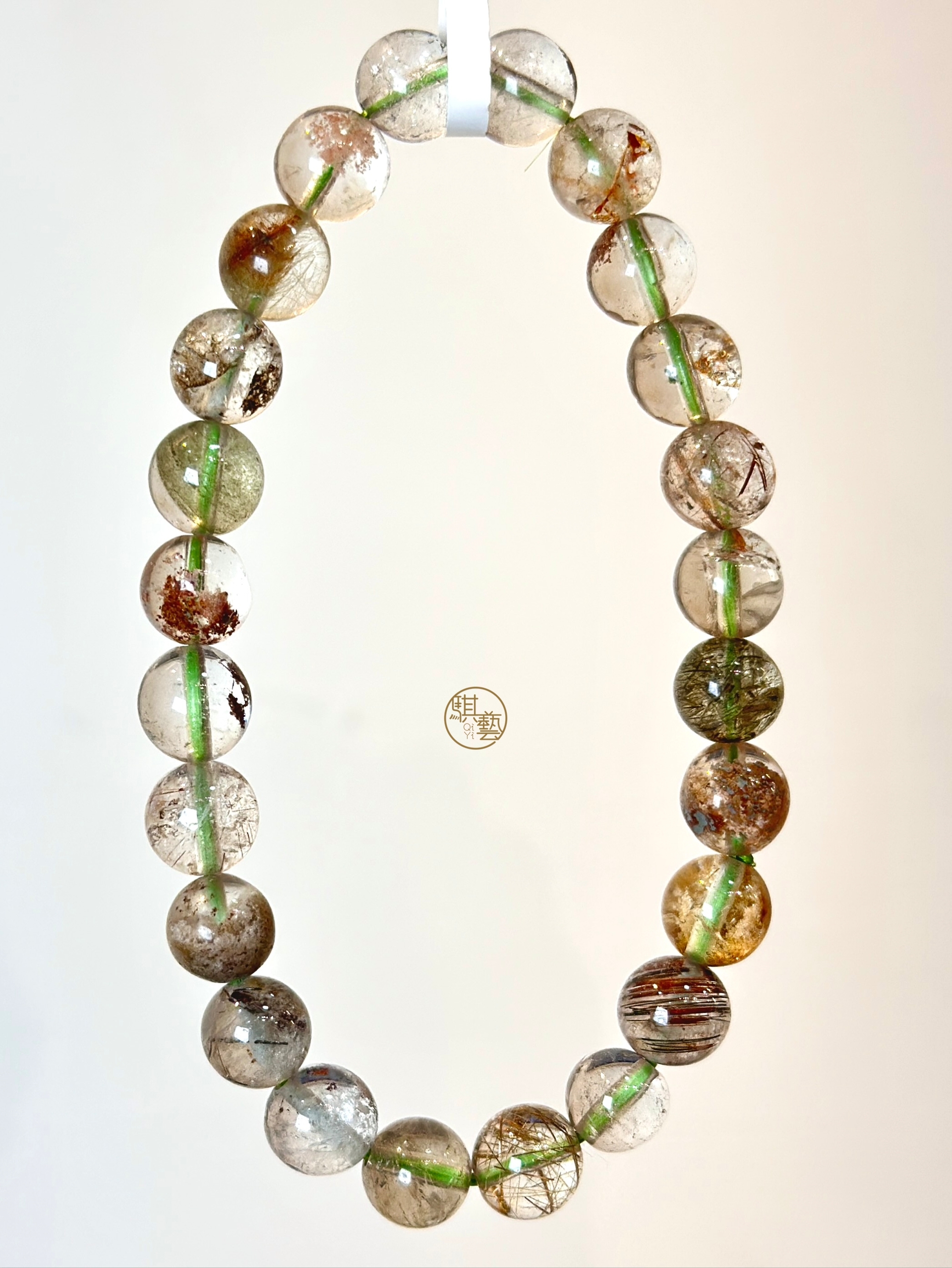 髮晶幽靈手串｜事業成長・聚財穩定能量之石（8mm）