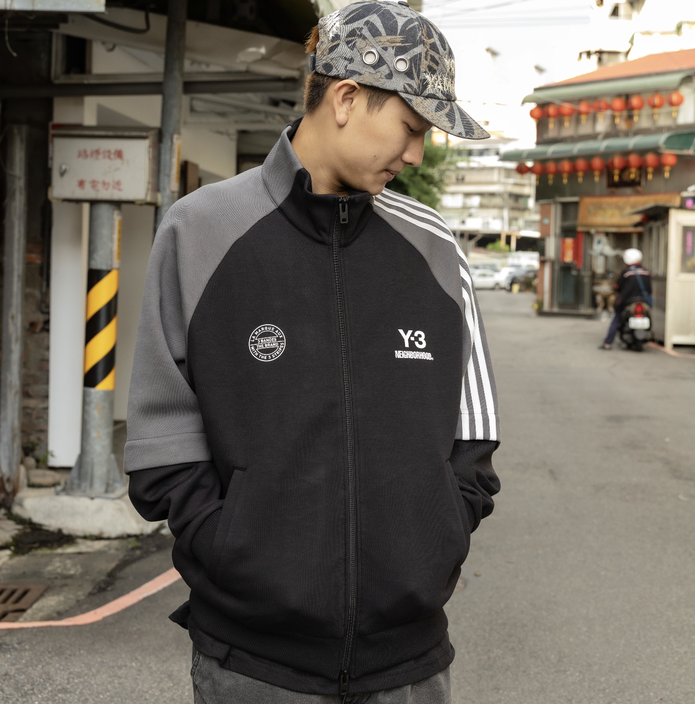 NEIGHBORHOOD  Y-3 NBHD TRACK TOP 聯名款 可拆卸袖子 兩穿式 運動外套 訓練外套 -25268YTN-JK01S