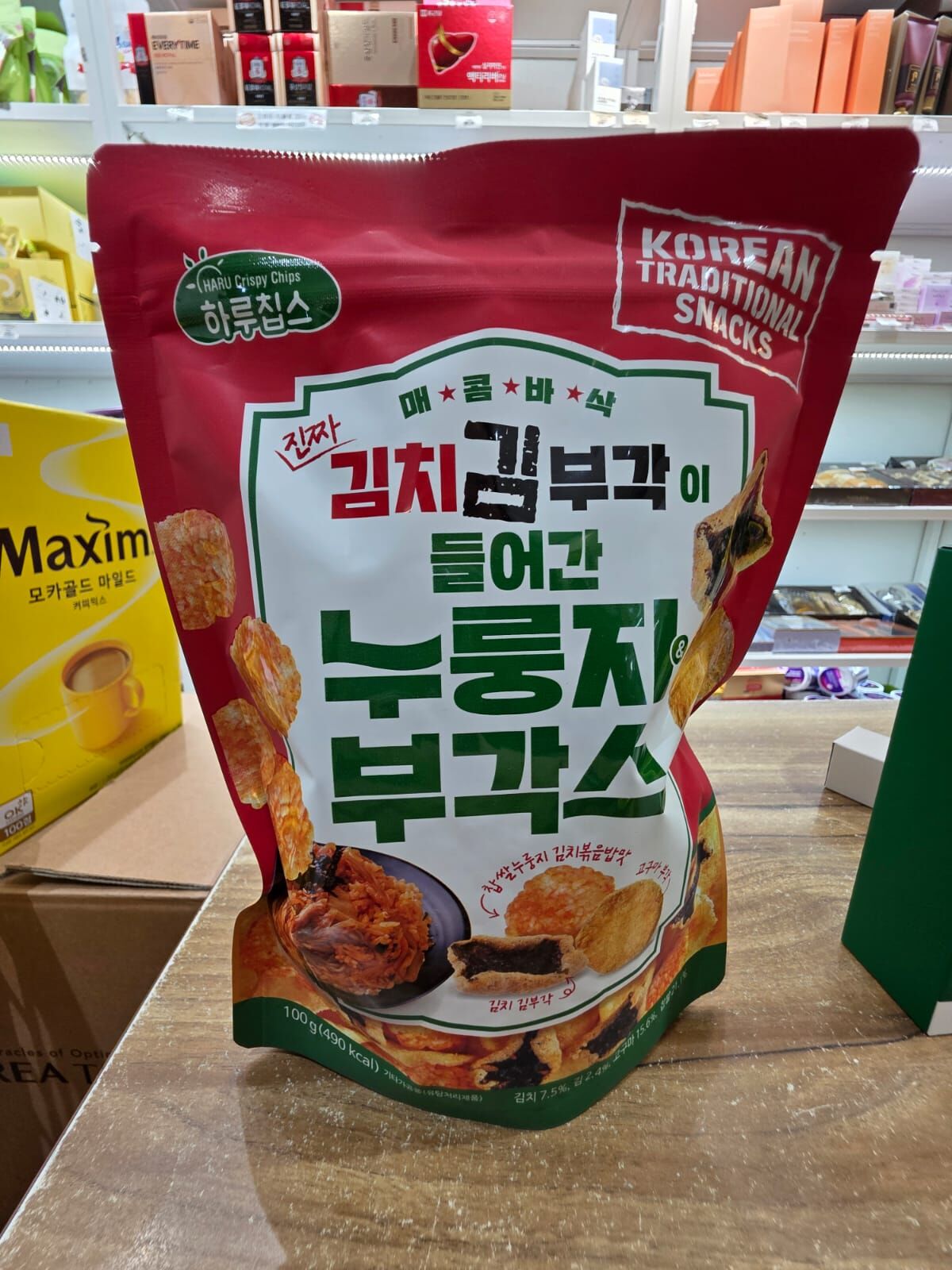 KE1510   韓式泡菜海苔鍋巴脆片