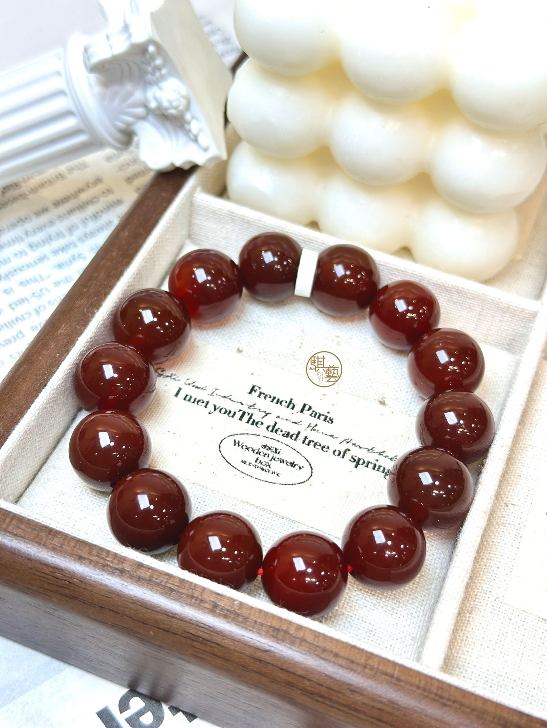 紅玉髓隨型手串｜行動力・自信提升・活力之石（14mm）