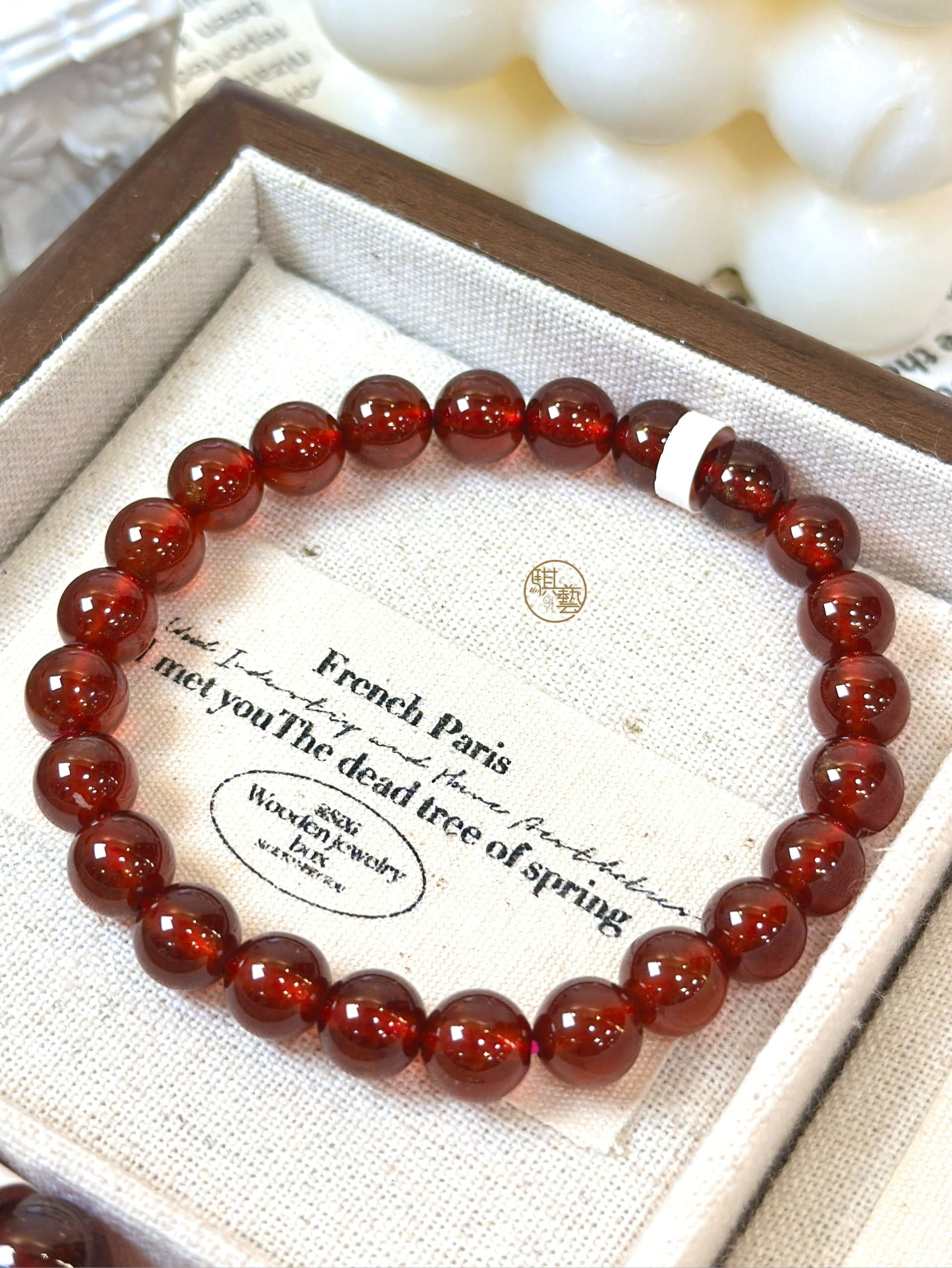 頂級紅石榴石手串｜魅力度・氣色提升・正緣能量（7mm–9mm）