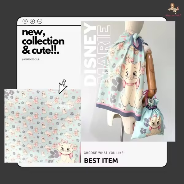 KISS ME DOLL - 真絲絲巾 ( MARIE )