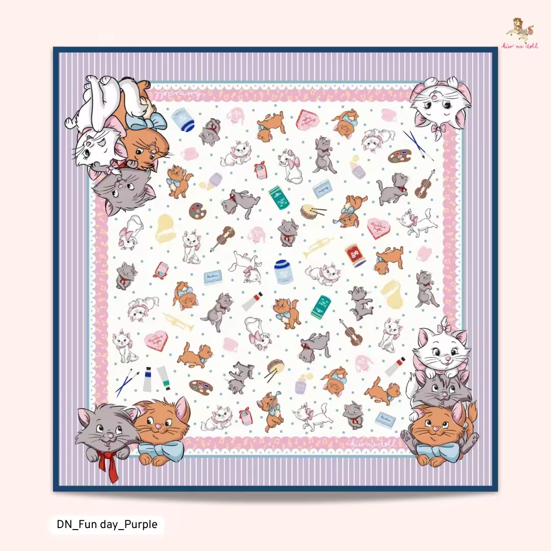 KISS ME DOLL - 真絲絲巾 ( MARIE )