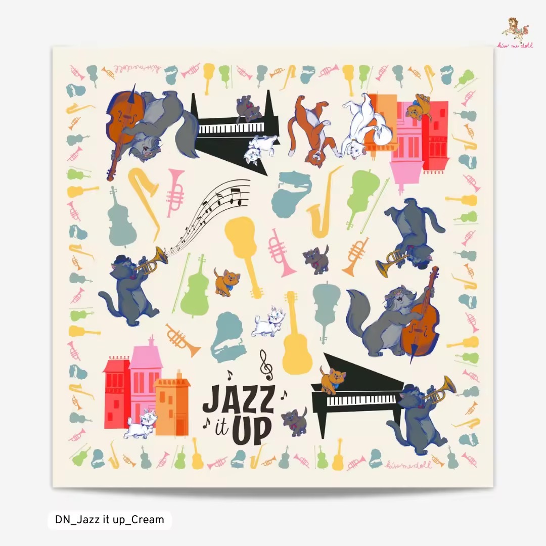 KISS ME DOLL - 真絲絲巾 ( MARIE )