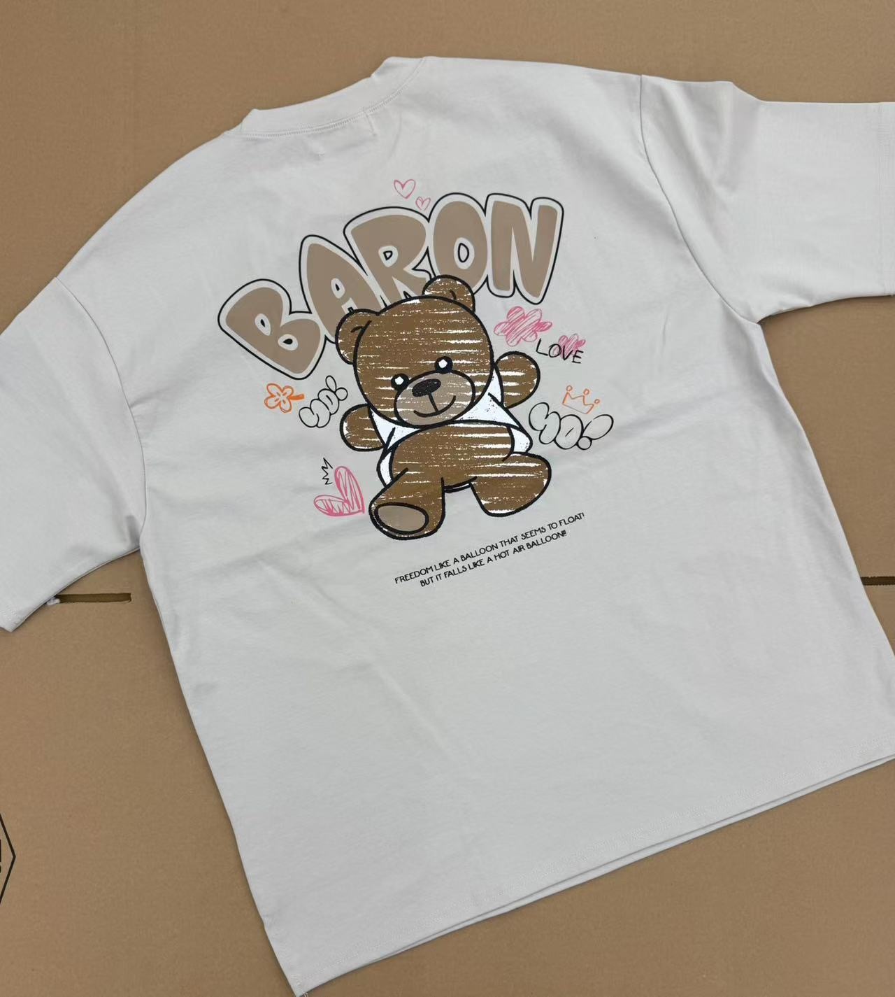 🇰🇷 韓國  BARON 可愛小熊印花休閒T-Shirts（K11 BA792）