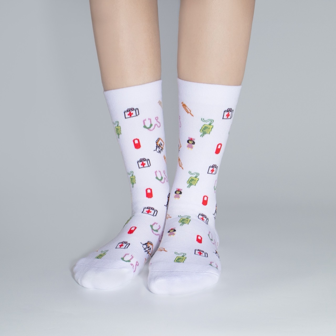 白衣天使｜台北設計師款．壓力3/4襪