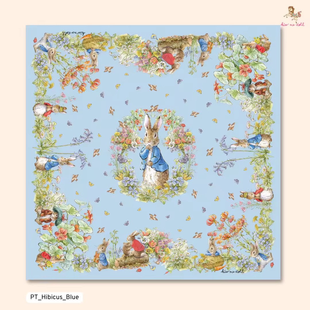 KISS ME DOLL - 真絲絲巾 ( PETER RABBIT )