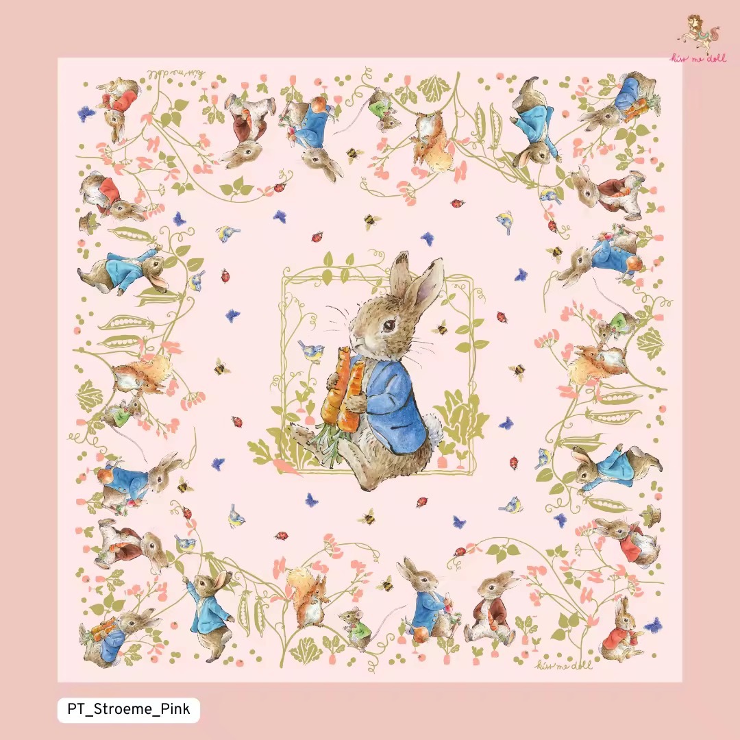 KISS ME DOLL - 真絲絲巾 ( PETER RABBIT )