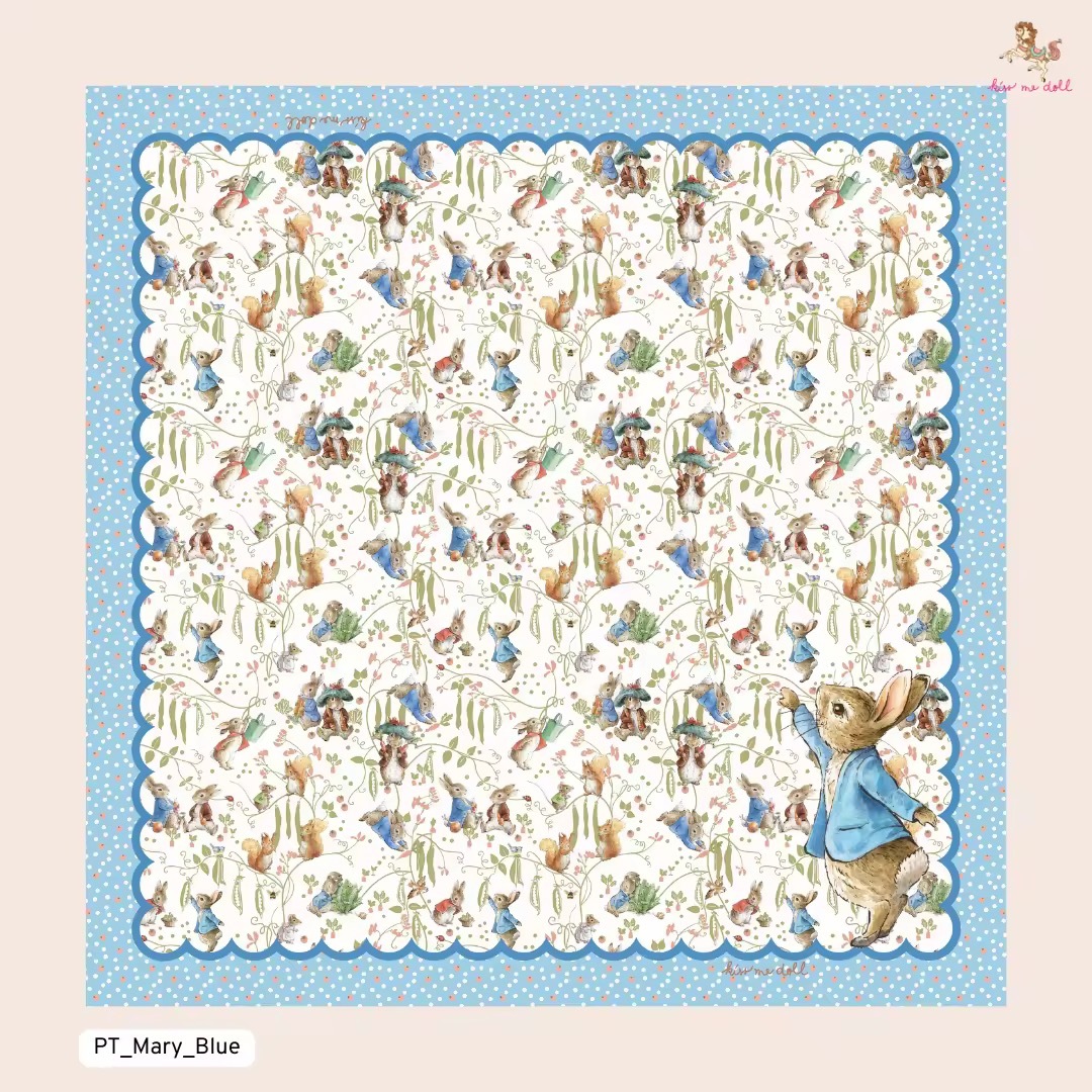 KISS ME DOLL - 真絲絲巾 ( PETER RABBIT )
