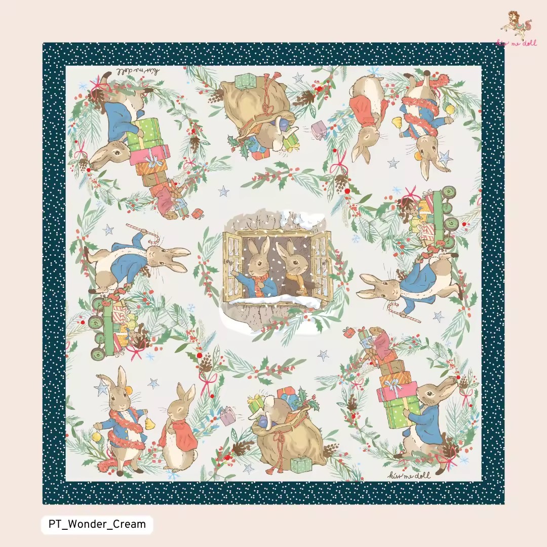 KISS ME DOLL - 真絲絲巾 ( PETER RABBIT )