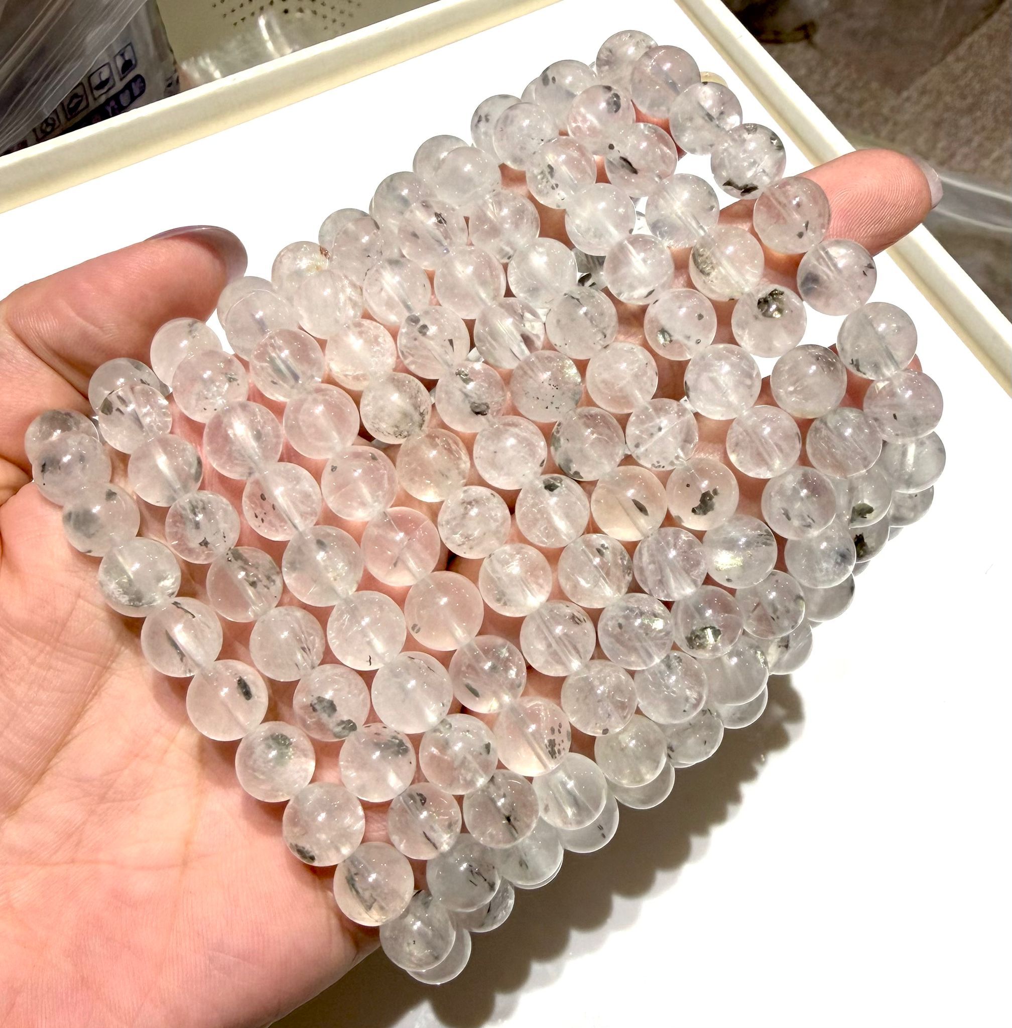 251115 -C24 8mm+爆閃雲母黃鐵礦手串