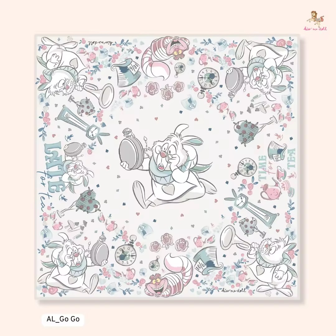 KISS ME DOLL - 真絲絲巾 ( ALICE WONDER )