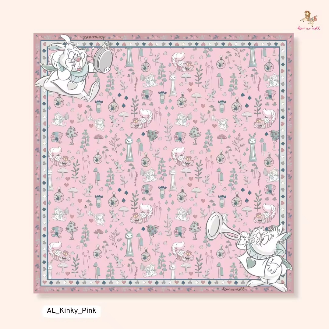 KISS ME DOLL - 真絲絲巾 ( ALICE WONDER )