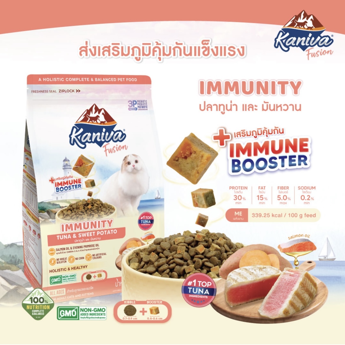 泰國Kaniva Fusion 吞拿魚甜薯配方貓糧 1kg